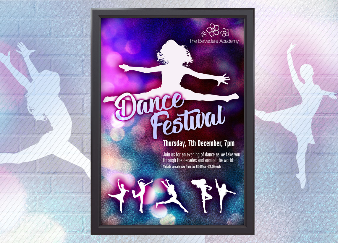 Belvedere Academy Dance Festival poster design